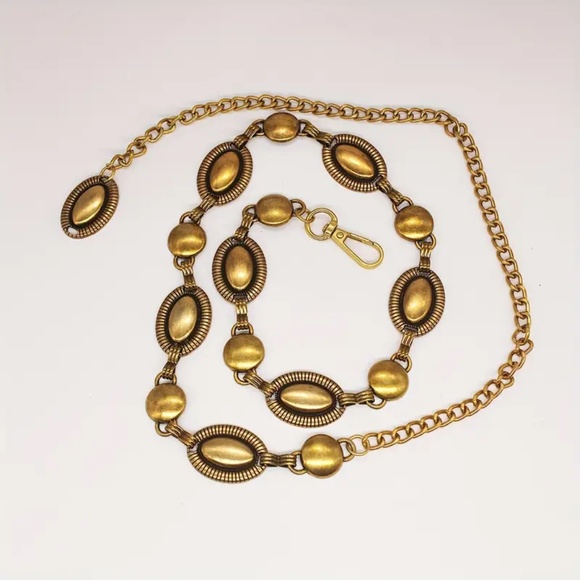 Tassel Chain Coin Belts Metal Waist Chains Belt Women Casual Fashion Accessories - Picture 3 of 3